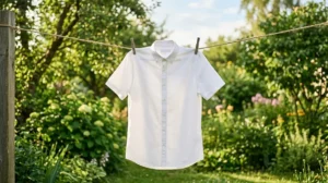how to remove red wine from clothes successful result air drying white shirt