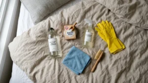 supplies needed to clean pee out of a mattress